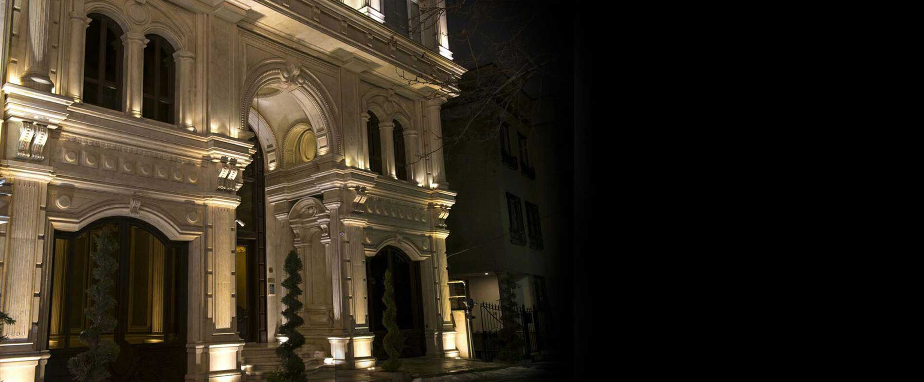 پروژه نورپردازی نمای ساختمان کلاسیک آقای باغی